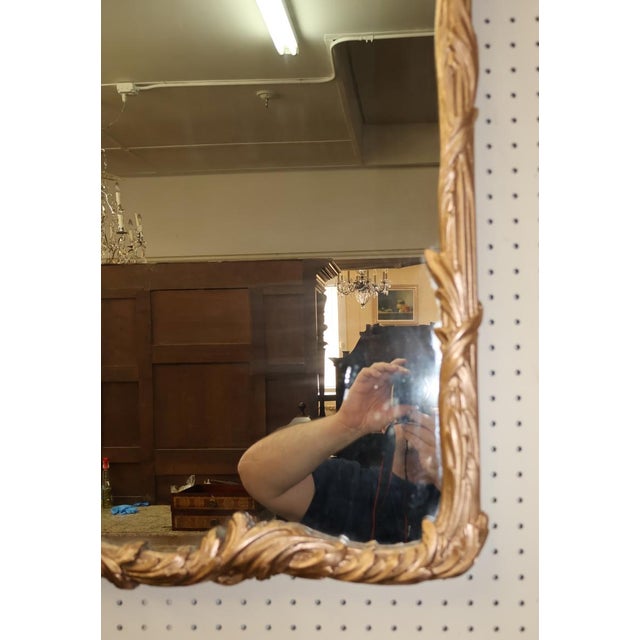 Glass Early 20th Century Louis XV French Style Gold Gilt Mirror 38 X 54 For Sale - Image 7 of 8