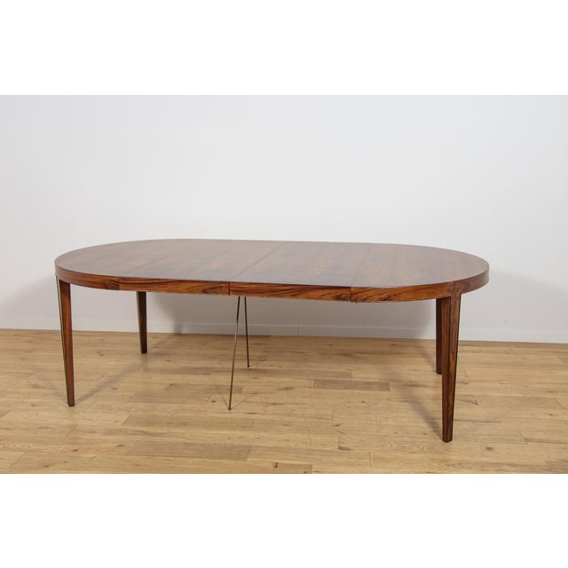 Brown Mid-Century Modern Extendable Dining Table in Rosewood by Severin Hansen for Haslev Møbelsnedkeri, Denmark, 1960s For Sale - Image 8 of 18