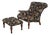 Stickley Tufted Leopold Chair & Ottoman Stool For Sale