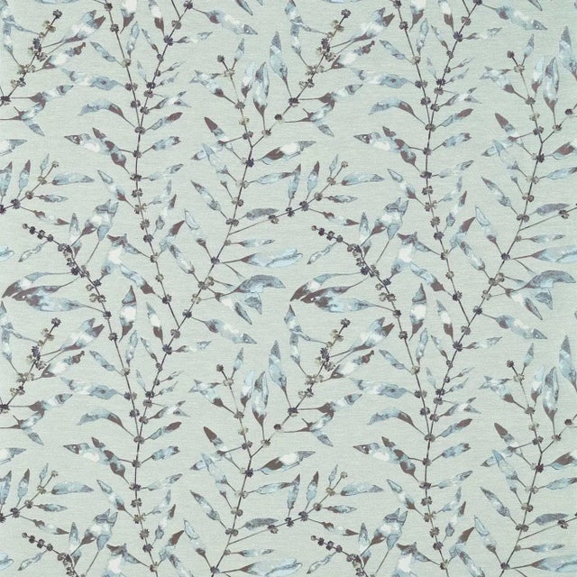 Harlequin Chaconia Fabric in Indigo/Seaspray For Sale