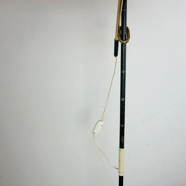 Mid-Century Austrian Model 2097 Pelikan Floor Lamp in Brass by J.T. Kalmar, 1950s For Sale - Image 10 of 16