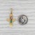 0.20ct Emerald Tribal Bird Pendant 18k Yellow Gold For Sale In Greensboro - Image 6 of 6