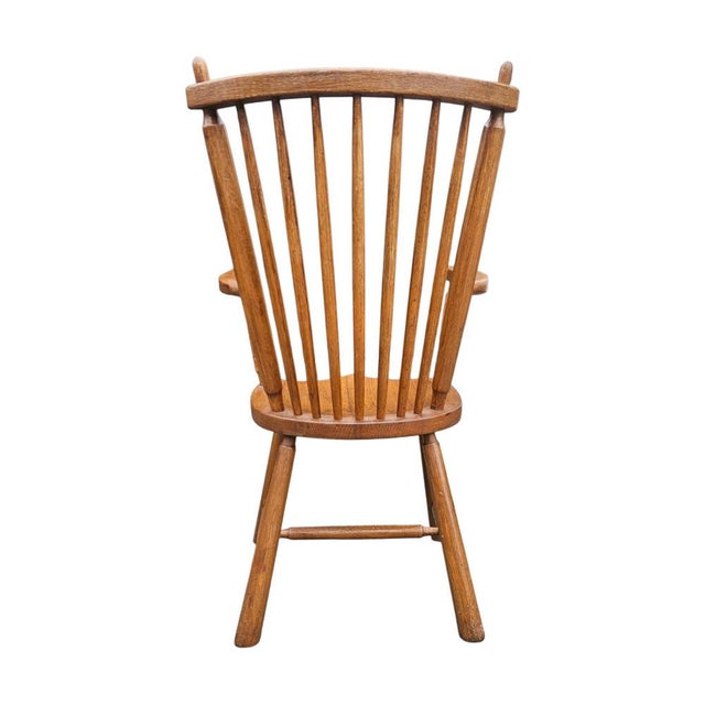 Dutch Oak Dining Armchairs from De Ster Geldermalsen, Netherlands, 1960s, Set of 2 For Sale - Image 3 of 18