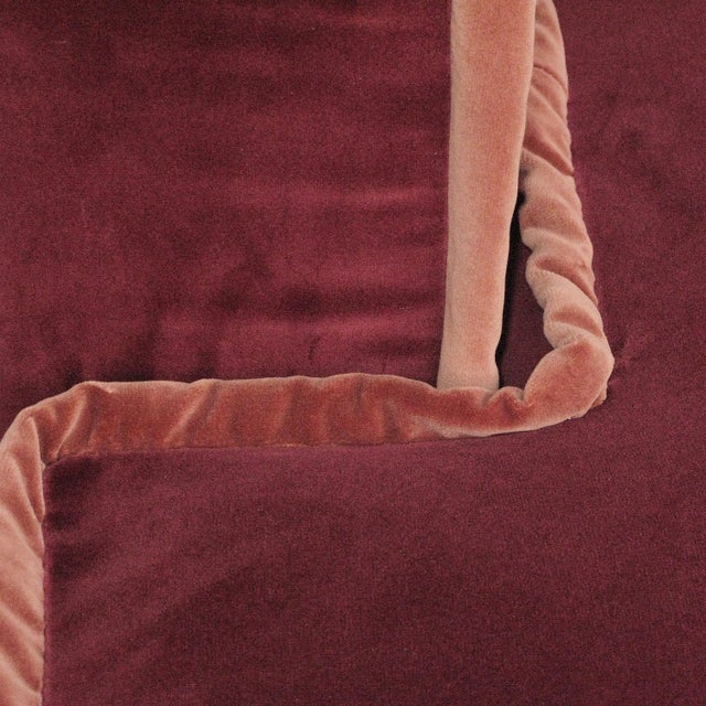 Rafaella Chaise Sofa in Red and Rusty Velvet from Biosofa For Sale - Image 13 of 14