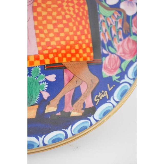 Christmas Pottery Plate by Stig Lindberg for Gustavsberg, Sweden, 1981 For Sale - Image 11 of 13