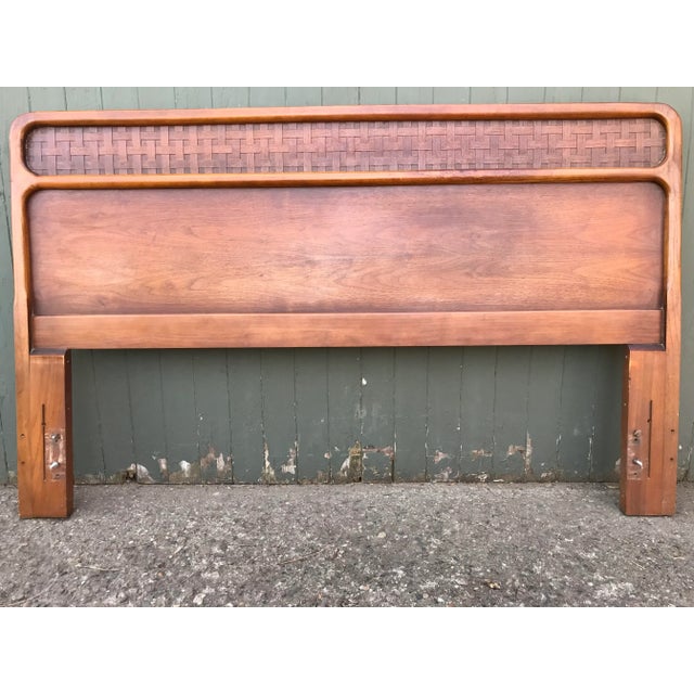 Wood Lane Perception by Warren Church Headboard 1960s Mid Century Modern For Sale - Image 7 of 7