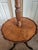 Queen Anne Vintage Chippendale Burl Wood Floor Lamp With Table For Sale - Image 3 of 18