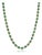 VRJewels 22.13Ct Emerald & 4.61Ct Diamond Tennis Necklace 18k Yellow Gold 17 Inches For Sale