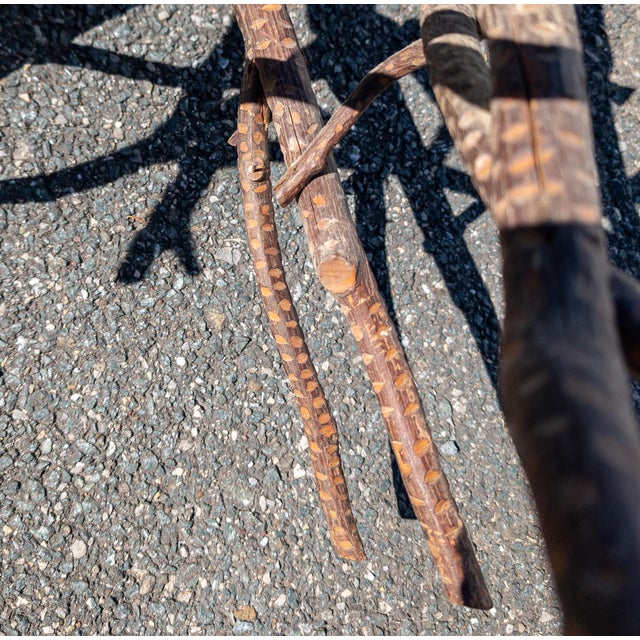19th Century Rustic American Folk Art Adirondack Style Branch Table For Sale - Image 9 of 11