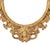 Gold A Vintage Rococo-Style Gold Oval Wall Mirror For Sale - Image 8 of 11