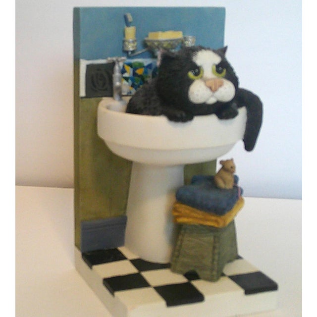 2000 - 2009 "Cat in the Sink" Comic and Curious Cats Linda Jane Smith Vintage 2002 For Sale - Image 5 of 12