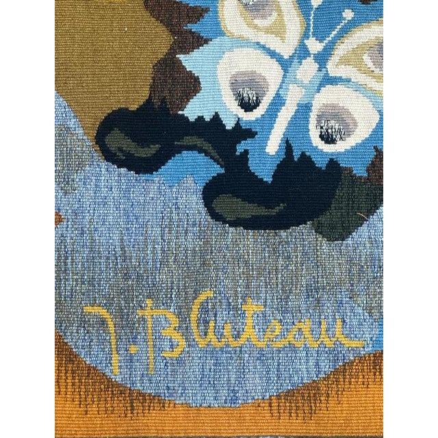 Modern French Matinal Tapestry by Bluteau for Aubusson, 1960s For Sale - Image 4 of 17