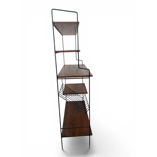1960s Mid-Century Modern Freestanding Swedish Bookcase, 1950s For Sale - Image 5 of 9