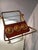 Brown Trolley in Wood, Brass and Glass Shelves attributed to Cesare Lacca for Cassina by Cesare Lacca, 1950s For Sale - Image 8 of 11