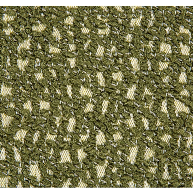 Traditional Serra Woven Pillow Cover in Chive Green For Sale - Image 3 of 4