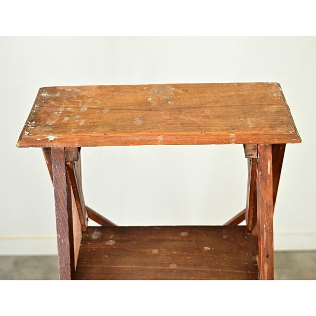 French 20th Century Oak Library Stairs For Sale - Image 9 of 12