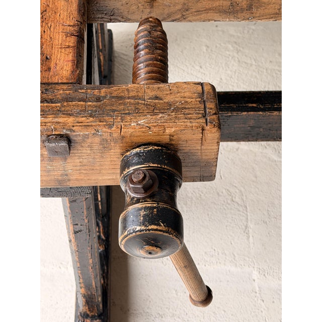 Antique Wooden Carpenters Workbench, 1890s For Sale - Image 4 of 18