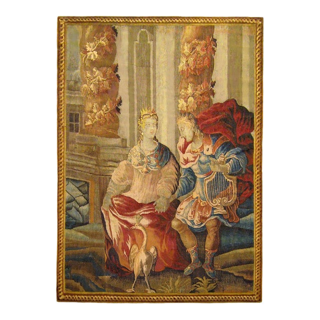 17th Century Flemish Mythological Tapestry, with the Deities Apollo & Artemis For Sale