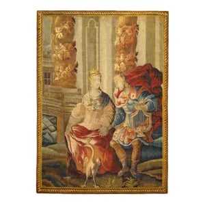 17th Century Flemish Mythological Tapestry, with the Deities Apollo & Artemis