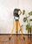 Wood Black Theater Spotlight on Surveying Tripod Floor Lamp from A.E. Cremer, 1950s For Sale - Image 7 of 18