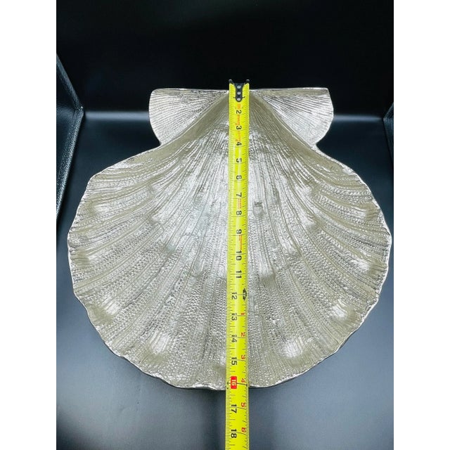 Late 20th Century Michael Aram Lions Paw Sea Shell Centerpiece Bowl For Sale - Image 9 of 12