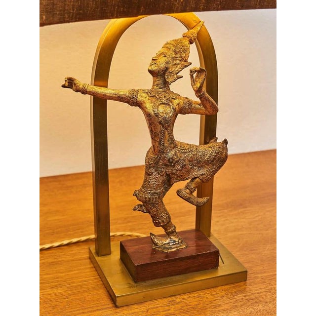 Vintage Shiva Table Lamp, Thailand For Sale - Image 3 of 11