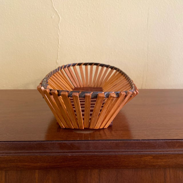 Mid 20th Century Vintage Stick Basket For Sale - Image 5 of 8