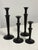 Pottery Barn Pottery Barn Seville Hammered Metal Candle Holders, Set of Four For Sale - Image 4 of 12