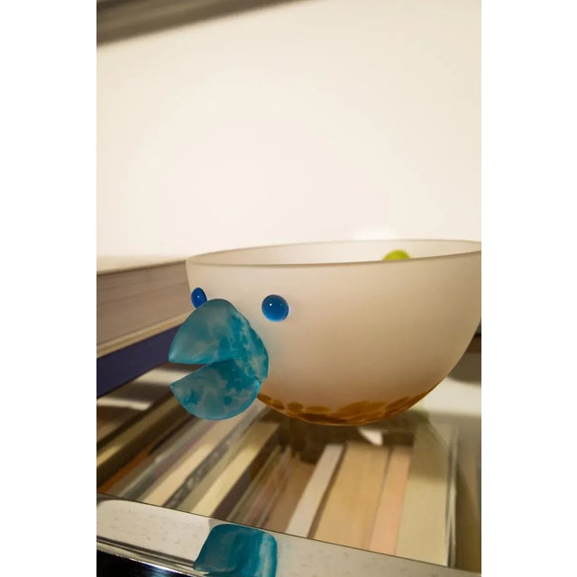 Glass 2000s ‘Chick’ Collectible Art Glass Bowl, Borowski Glass Attributed For Sale - Image 7 of 12