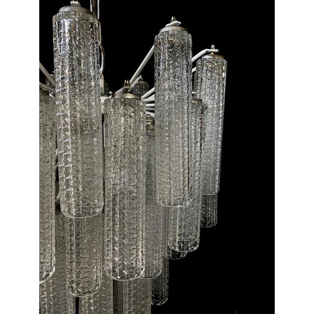 Venini Murano Chandelier in the style of Venini, 1970s For Sale - Image 4 of 10