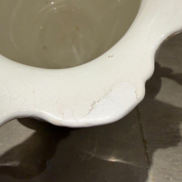 Antique White Porcelain Pitcher Francaise La Porcelain French Country For Sale - Image 10 of 12