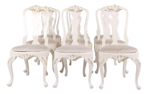Vintage Dining Chairs in Neo Rococo Style, 1920s, Set of 6