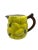 Vintage lemon topiary style pitcher. Yellow bunches of lemons hand painted with green leaves. A brown handle resembling a...