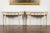 Pair of French 19th Century Neoclassical Style Demilune Tables with Marble Tops For Sale - Image 12 of 12