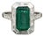 3.42 Ct Natural Zambian Emerald & Diamond Ring Size 6.5 For Sale