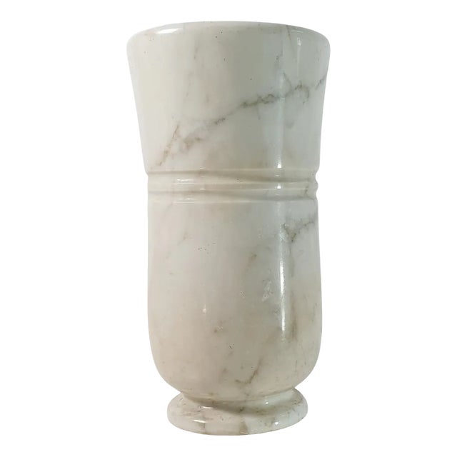 Mid-Century Italian Marble Umbrella Stand For Sale