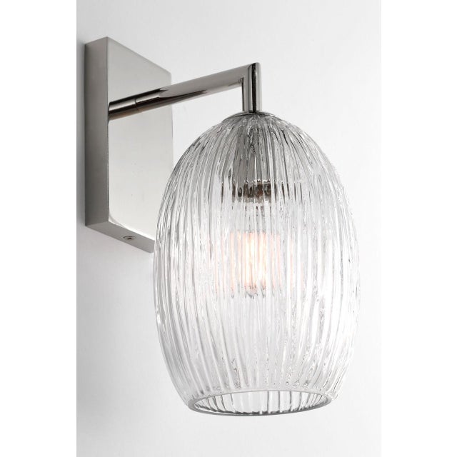 Contemporary Hable by Visual Comfort Studio Serafina Vanity Sconce in Polished Nickel Silver Finish For Sale - Image 3 of 5
