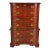 Chippendale Carved Mahogany Serpentine Front Six-Drawer Highboy Dresser For Sale