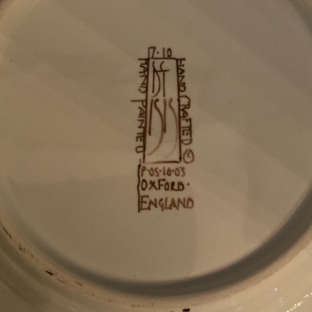 1990s 1990s Isis Ceramics Decorative Plate / Salad Plate For Sale - Image 5 of 9
