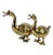 Brass 1970's Large Brass Honking Geese Figurals - a Pair For Sale - Image 8 of 10
