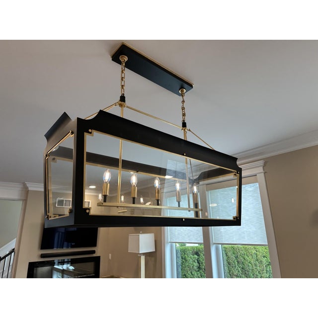 Julie Neill Julie Neill Caddo Medium Linear Lantern Signature Collection For Sale - Image 4 of 6