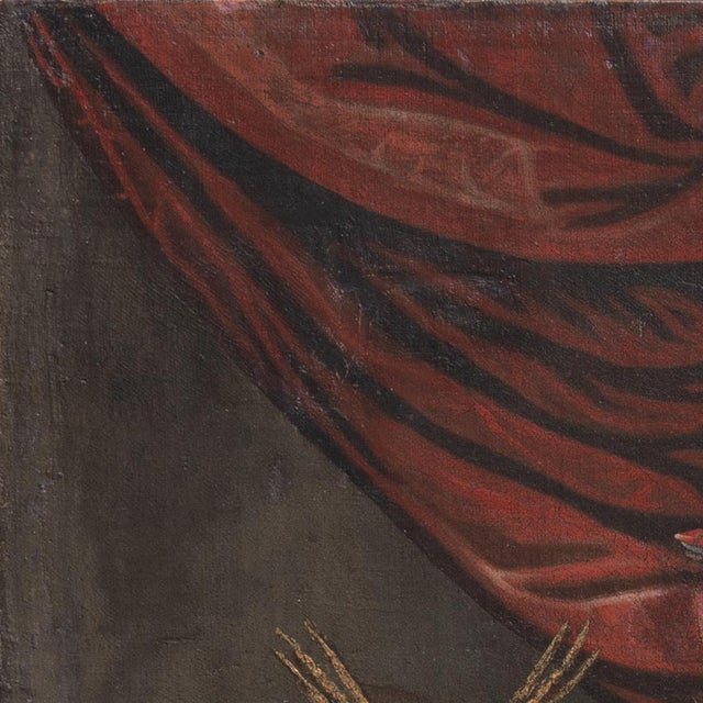 'Cherubs Playing', 18th Century Italian School, Angels, Amorini, Memento Mori, Naive, Baroque Religious Oil For Sale - Image 10 of 11