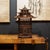 ABOUT Antique wooden three tier pagoda bird cage. Intricately carved with two functioning doors. Shown with life size hand...