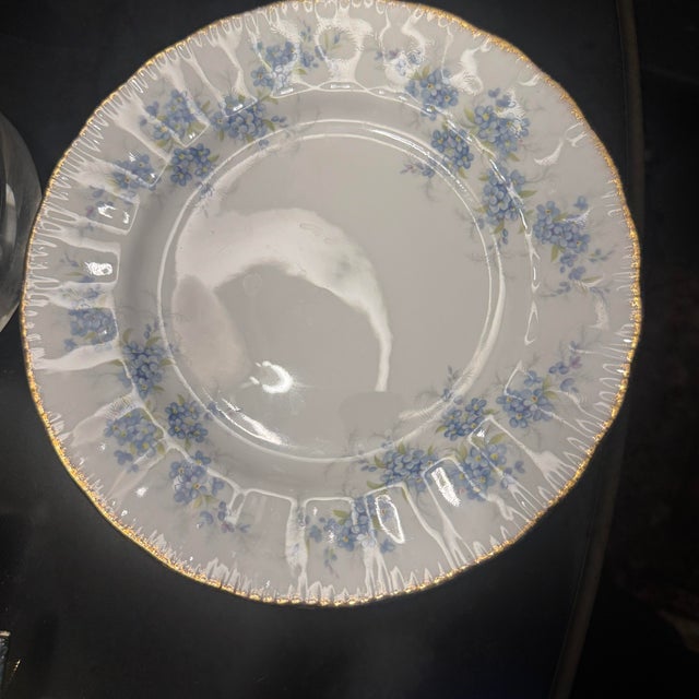Mid 20th Century Vintage Paragon "Remember Me" Fine Bone China Teacup Trio – 3-Piece Set For Sale - Image 5 of 6
