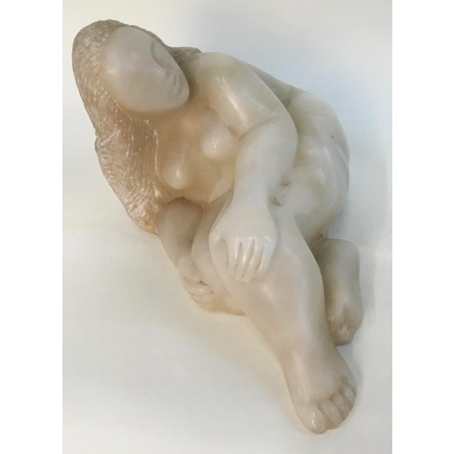 Midcentury Carved Stone Sculpture of a Nude For Sale In Providence - Image 6 of 13