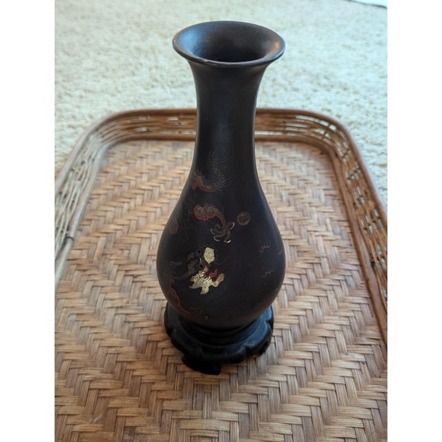 Antique Japanese Black Lacquer & Gilt Trays & Plates For Sale In Orlando - Image 6 of 7