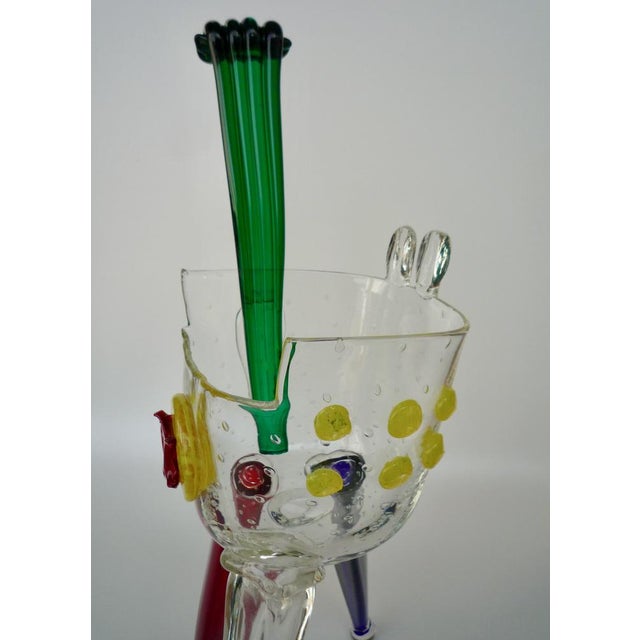 SER 8 VASE Designer: Luigi Serafini Manufacturer: Muranese glass company - Maestro Sergio Tiozzo for Memphis Extra 1991...