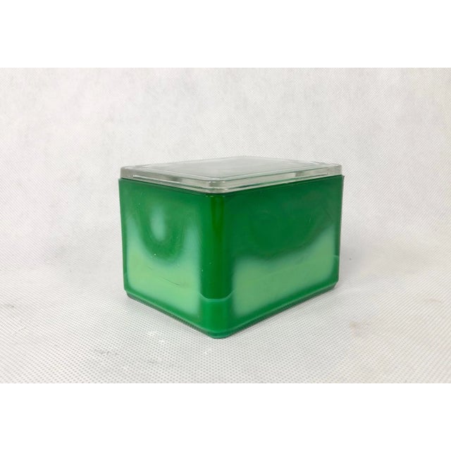 Mid-Century Modern Bohemian Malachite Box from Jablonec Glass, 1960s For Sale - Image 3 of 7