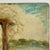 Early 20th Century Joyous Original O/B Post Impressionist Painting of Scenic River Scene With Vine Covered Pergola For Sale - Image 9 of 10