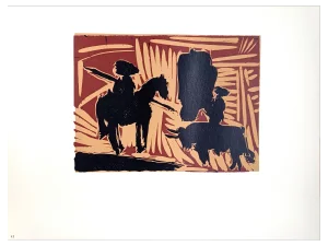 Pablo Picasso, Avant La Pique 2, Original Linocut, 1962